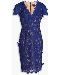 Marchesa - Guipure Lace Dress - Lyst