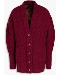 Etro - Cable-knit Cardigan - Lyst