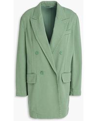 Max Mara - Zenobia Double-breasted Cotton-drill Blazer - Lyst