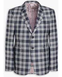 Thom Browne - Checked Wool-tweed Blazer - Lyst