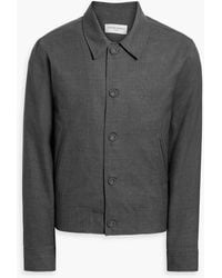Officine Generale - Matty Wool-Blend Bomber Jacket - Lyst