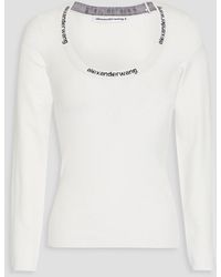 T By Alexander Wang - Stretch-knit Top - Lyst