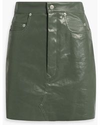 Rick Owens - Lido Coated Denim Mini Skirt - Lyst