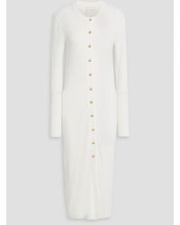 Loulou Studio - Sobral Ribbed Wool And Cashmere-blend Midi Dress - Lyst