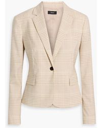 Theory - Roswell Checked Wool-Tweed Blazer - Lyst