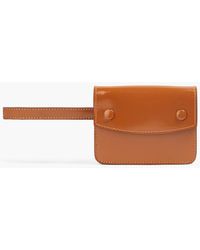 Maison Margiela Convertible Polished-leather Belt Bag - Brown