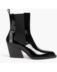 Zimmermann - Patent-Leather Ankle Boots - Lyst