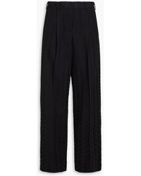 Missoni - Crochet-knit Cotton-blend Straight-leg Pants - Lyst