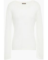 N.Peal Cashmere Cashmere Jumper - White