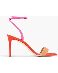 Giuseppe Zanotti - Camy Color-Block Suede Sandals - Lyst
