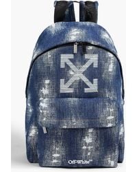 Off-White c/o Virgil Abloh - Heritage Distressed Denim Backpack - Lyst