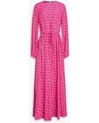 Diane von Furstenberg - Sydney Printed Crepe De Chine Maxi Dress - Lyst