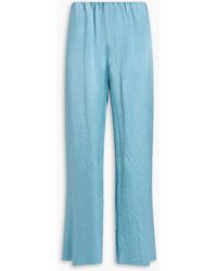 Nanushka - Brenda Satin Wide-leg Pants - Lyst