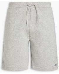 A.P.C. - Coed Printed Cotton-jersey Drawstring Shorts - Lyst