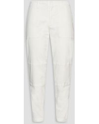 ATM - Stretch-cotton Twill Tapered Pants - Lyst