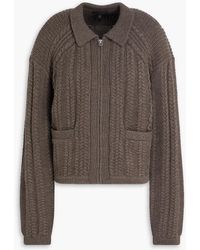 Rag & Bone - Kerry Cable-Knit Merino Wool Cardigan - Lyst