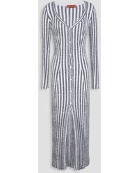 Missoni - Sequin-embellished Striped Crochet-knit Cardigan - Lyst