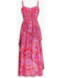 FARM Rio - Loopy Paisley-print Crepe De Chine Midi Dress - Lyst