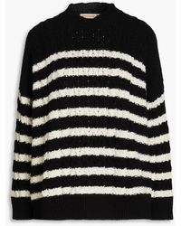 &Daughter - Ina Striped Cable-knit Wool Sweater - Lyst