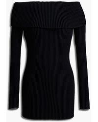 Proenza Schouler - Off-the-shoulder Ribbed-knit Sweater - Lyst