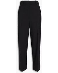 Theory - Cropped Wool-blend Straight-leg Pants - Lyst