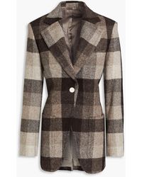 Acne Studios - Checked Wool Blazer - Lyst