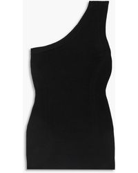 AZ FACTORY - Mybody One-shoulder Embroidered Stretch-knit Top - Lyst