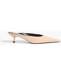 Victoria Beckham - Sloane Suede Mules - Lyst