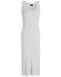 NAADAM - Ribbed Silk And Wool-blend Midi Dress - Lyst