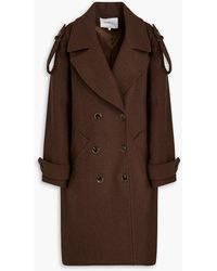 Ba&sh - Tonio Oversized Double-breasted Wool-blend Tweed Coat - Lyst