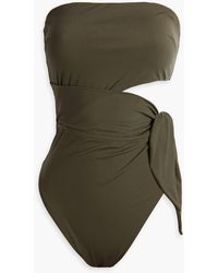 Zimmermann - Sculpt Scarf Tie Cutout Swimsuit - Lyst