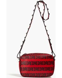 Red(V) - Logo-print Leather Camera Bag - Lyst