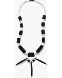 Gabriela Hearst - Cord, Obsidian And Howlite Necklace - Lyst