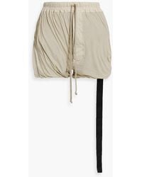 Rick Owens - Phleg Draped Stretch-cotton Jersey Shorts - Lyst
