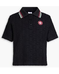 CASABLANCA - Cotton-Blend Terry-Jacquard Polo Shirt - Lyst