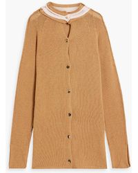 Marni - Distressed Cashmere And Wool-blend Cardigan - Lyst