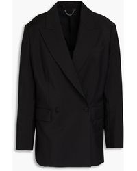 Ferragamo - Double-breasted Mohair And Wool-blend Blazer - Lyst