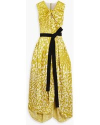 ROKSANDA - Alana Pleated Printed Silk-satin Midi Dress - Lyst