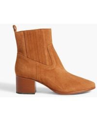 FRAME - Le Rue Suede Ankle Boots - Lyst