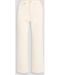 Veronica Beard - Dylan High-Rise Straight-Leg Jeans - Lyst