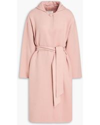 Zimmermann - Belted Wool-blend Felt Coat - Lyst