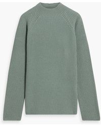 Vince - Ribbed Wool And Cashmere-blend Sweater - Lyst