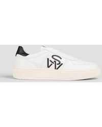 Stuart Weitzman - Two-tone Leather Sneakers - Lyst
