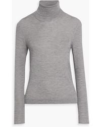 Tom Ford - Mélange Cashmere And Silk-Blend Turtleneck Sweater - Lyst
