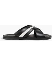 Bally - Jaabir Two-Tone Leather Sandals - Lyst