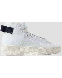 adidas Originals Nizza Canvas Sneakers In White And Red in Black Lyst