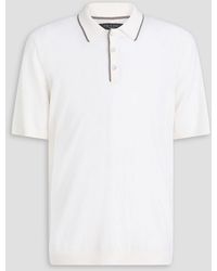 Rag & Bone - Crawford Wool And Cashmere-blend Polo Shirt - Lyst