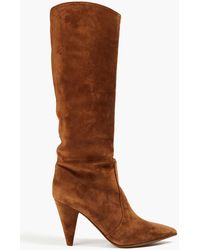 Gianvito Rossi - Suede Knee Boots - Lyst