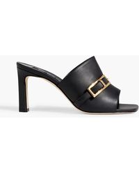 Sergio Rossi - Sr Nora 80 Buckled Leather Mules - Lyst