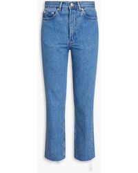 A.P.C. - High-rise Straight-leg Jeans - Lyst